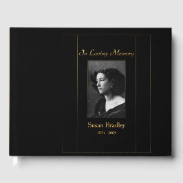 写真葬式ゲストブック(金ゴールド配管2) ゲストブック