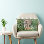 写真虎の猫、動物。装飾用クッション ランバークッション (椅子)