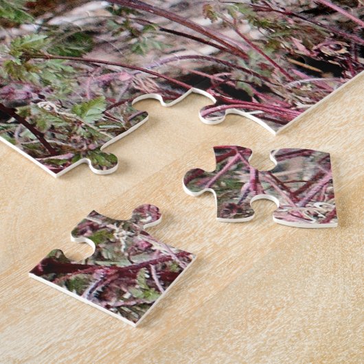 写真虎、動物0310。 ジグソーパズル (側面)