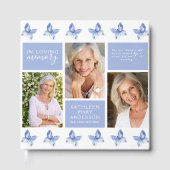 写真蝶の聖句追悼式 ゲストブック (正面)