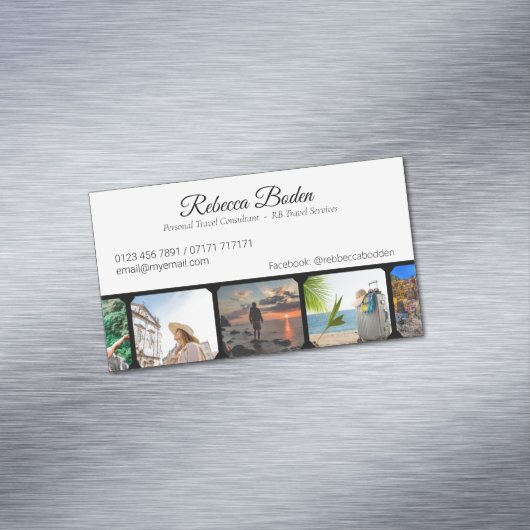 写真表示工芸品、製品または旅行 マグネット名刺 (インサイチュ)