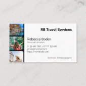 写真表示工芸品、製品または旅行 名刺 (裏面)