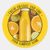 写真製品プロモーション 黄色 ラウンドシール (正面)