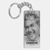 写真記パーソナライズされた念碑 キーホルダー (正面左)