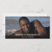 写真記念お葬式ありがとう サンキューカード (正面)