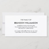 写真記念お葬式ありがとう サンキューカード (裏面)