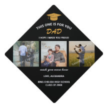 写真記念パーソナライズされたパパコラージュ卒業