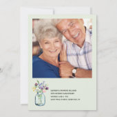 写真記念日カードシャワー招待状 招待状 (裏面)