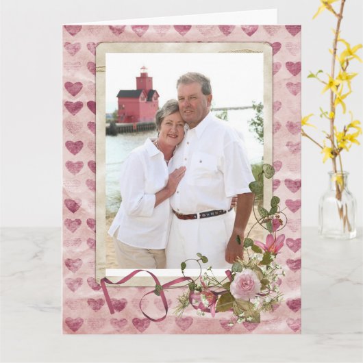 写真記念日 カード (黄色い花)