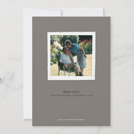 写真記念日 招待状 (裏面)