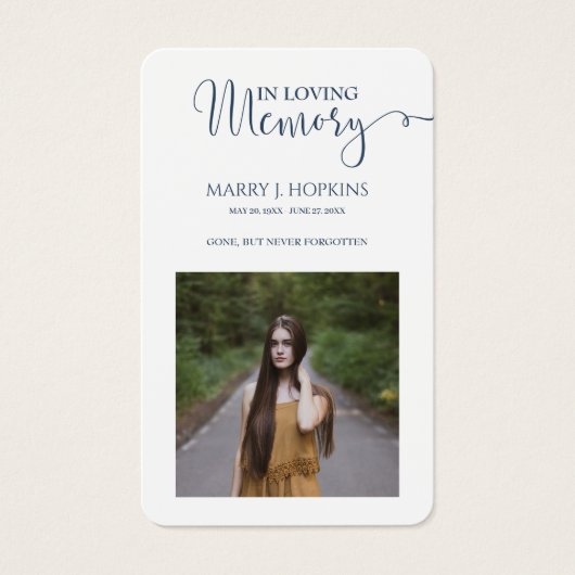 写真記念祈りの言葉カード (正面)