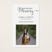 写真記念祈りの言葉カード (正面)