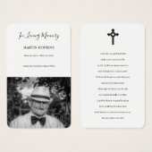 写真記念祈りの言葉カード (正面&裏面)