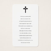 写真記念祈りの言葉カード (裏面)