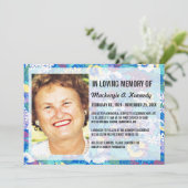 写真記念祭または葬儀招待状 招待状 (スタンド正面)