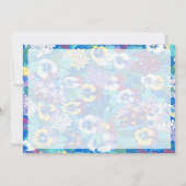 写真記念祭または葬儀招待状 招待状 (裏面)