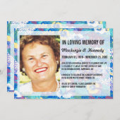 写真記念祭または葬儀招待状 招待状 (正面/裏面)