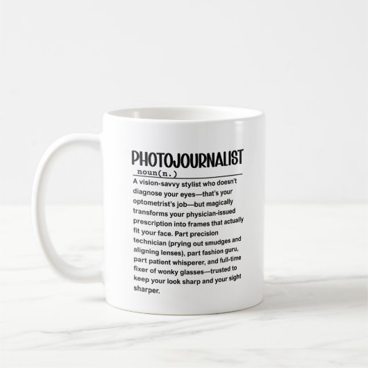 写真記者 コーヒーマグカップ (左)