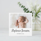 写真誕生のお知らせ2 招待状 (スタンド正面)