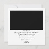 写真誕生のお知らせ2 招待状 (裏面)