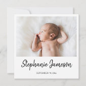 写真誕生のお知らせ2 招待状 (正面)