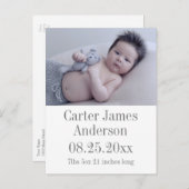 写真誕生のお知らせ 案内ポストカード (正面/裏面)