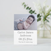 写真誕生のお知らせ 案内ポストカード (スタンド正面)