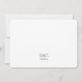 写真誕生のお知らせ 案内状 (裏面)