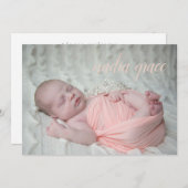 写真誕生のお知らせ 案内状 (正面/裏面)