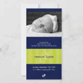 写真誕生のお知らせ::足12P 案内状 (正面)