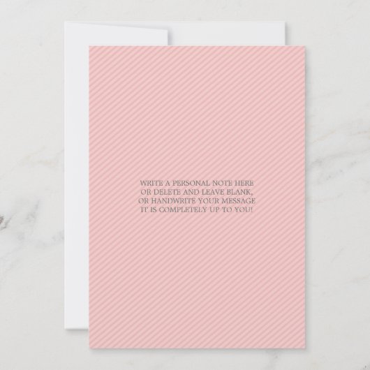 写真誕生のお知らせ：: lovely type 1 案内状 (裏面)