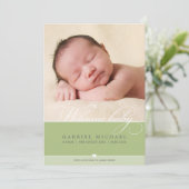 写真誕生のお知らせ:: lovely type 3 案内状 (スタンド正面)