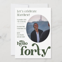 写真誕生日招待状 |フォーティ 招待状
