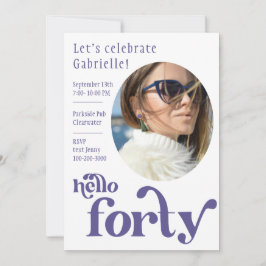写真誕生日招待状 |フォーティ 招待状