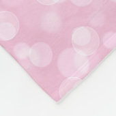 写真誕生統計ピンクホワイトギフトfor Baby Girl フリースブランケット (角)