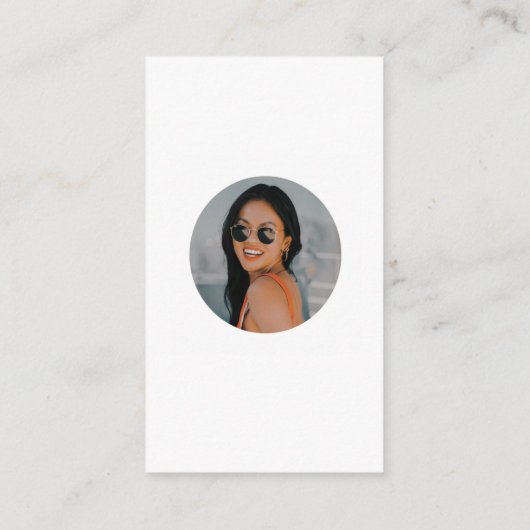 写真買付きドリンクQRコード エンクロージャーカード (裏面)