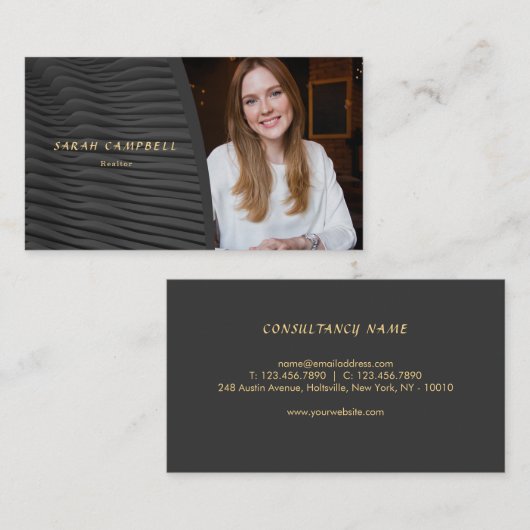 写真資産コンサル実在タントの追加 名刺 (正面/裏面)