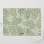 写真賛美金ゴールドのスクリプト 箔シーズンカード (裏面)