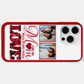 写真赤いハート愛する母エレガント母の日 Case-Mate iPhoneケース (裏面 (横))