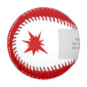 写真赤と白付き野球パーソナライズされた, 野球ボール (正面左)