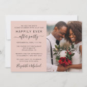 写真赤面披露宴の後の幸せ 招待状 (正面)