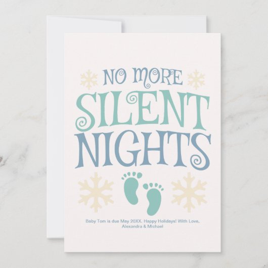 写真超音波クリスマス妊娠の発表 シーズンカード (正面)