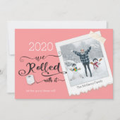 写真転が付きクリスマス・ホリデー・カード 招待状 (正面)