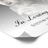 写真追悼トリビュート死の葬儀 ポスター (角)