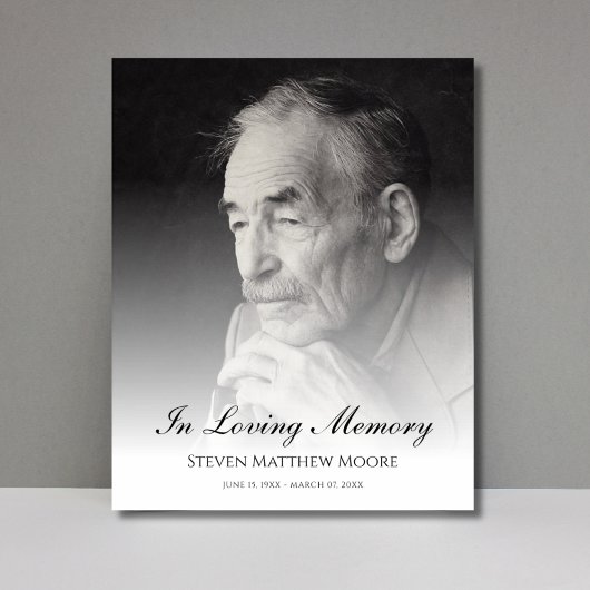 写真追悼トリビュート死の葬儀 ポスター