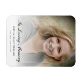 写真追悼トリビュート死の葬儀 マグネット (横)