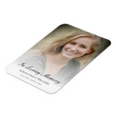 写真追悼トリビュート死の葬儀 マグネット (左側)