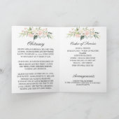 写真追悼式お祝い・オブ・ライフ プログラム (内部)