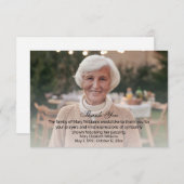 写真追悼式サンキューカード サンキューカード (正面/裏面)