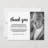 写真追悼式サンキューカード サンキューカード (正面)